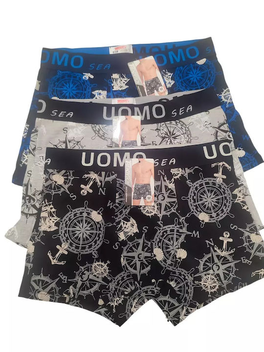 Uomo Men's Boxers Multicolour 3Pack