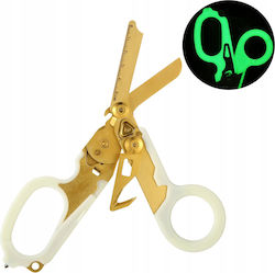 Tactical Medical Rescue Scissors Glow-in--dark 6-in-1 Gold Tactical Medical Rescue Scissors Glow-in--dark 6-in-1 Gold