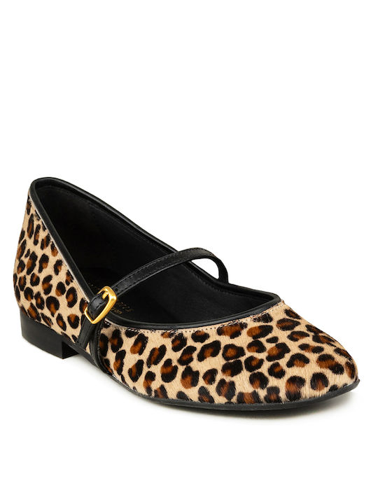 Leder Damen Ballerinas Braune