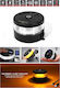 Rechargeable LED Beacon Orange 12v 24v Magnet Ø80mm