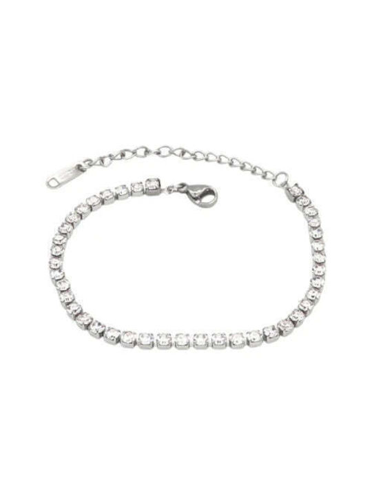 Bizou-Shop Women's Bracelet Riviera made of Steel with Zircon