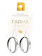 Farma Bijoux Hypoallergene Silberne Ovale Ohrringe 45mm