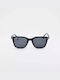Cosselie Calabria Men's Sunglasses with Black Horn-Rimmed Frame and Gray Lenses