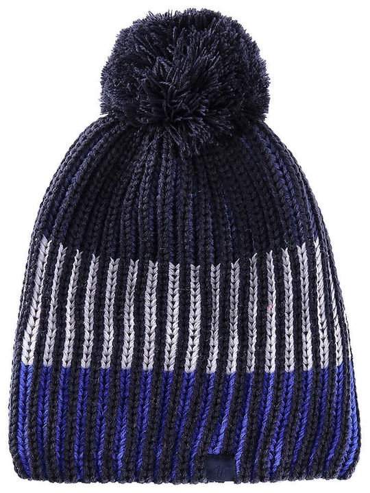 4F Kinder Mütze Gestrickt Blau
