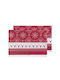 Nima Set Christmas Placemats Fabric Red L50xW35cm. 2pcs