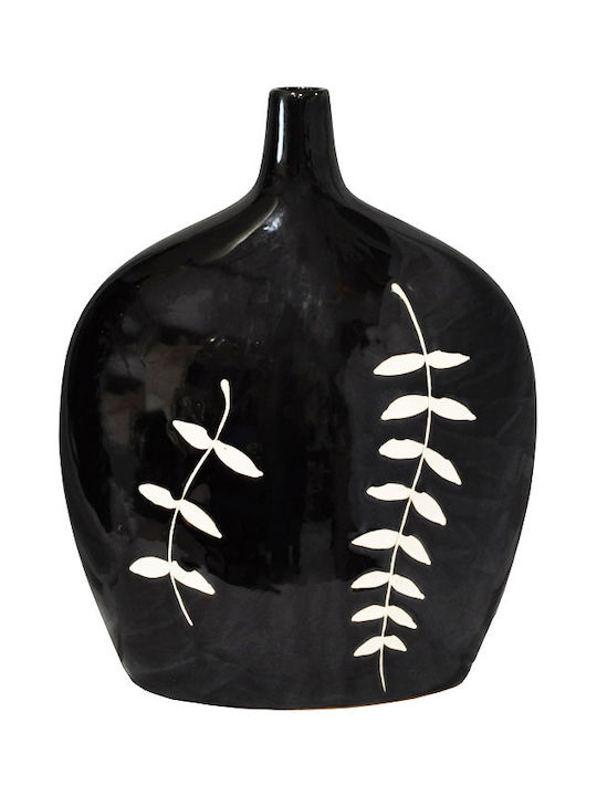 Decorative Vase Black 32x14x40cm