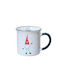 Kaemingk Christmas Mug Ceramic Red L8.9xW8.9xD8.7cm. Design 2