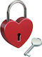 Basi Love Heart Lock Red Λουκέτο Αγάπης Σχήμα Κ...