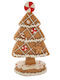 Christmas Decorative Plastic Tree 17cm Brown
