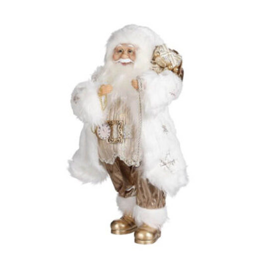 Dekorativer Weihnachtsmann Braun aus Kunststoff