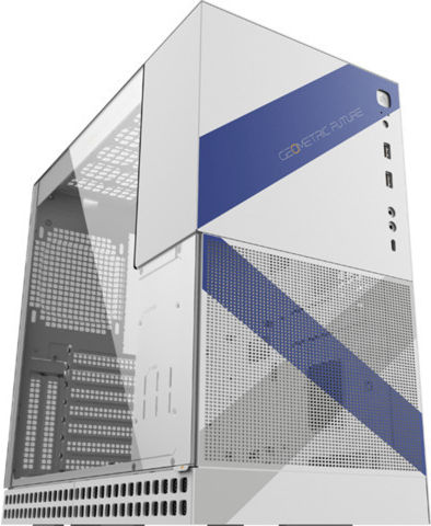 Geometric Future M4 Gaming Midi-Turm Computergehäuse mit Seitenfenster Lancelot Weiß