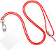 Universal Smartphone Cord Braided Nylon Case 90cm Red