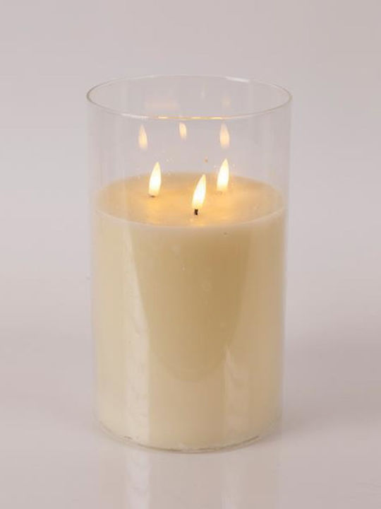 Eurolamp Christmas Glass Battery Candle 25x15cm