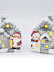 Christmas Illuminated Decorative House White 11.2x9x6.5cm.