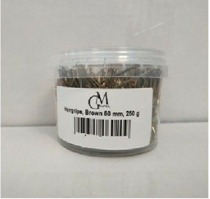 Απλό Τσιμπιδάκι Μαλλιών Καφέ G&m Cosmetics 5cm 250gr