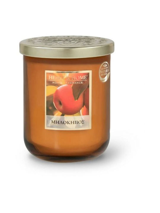 Heart & Home Αρωματικό Μεγάλο Kερί 320gr Μηλόκηπος