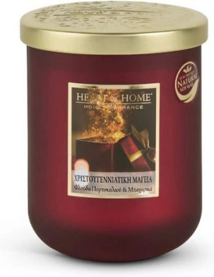 Heart & Home – Голяма свещ Коледна магия портокалова кора и подправки 320g