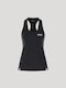 Women's Athletic Blouse Sleeveless Black Beauty