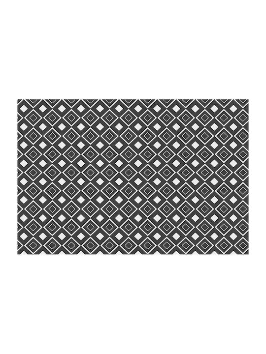 Conceptum Hypnose Wookece 198 Ορθογώνιο Χαλάκι Κουζίνας Anthracite-white 50x80εκ.