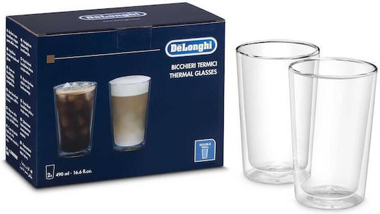 Delonghi Set 2 Delonghi Cold Brew Glasses Dlsc319 490ml