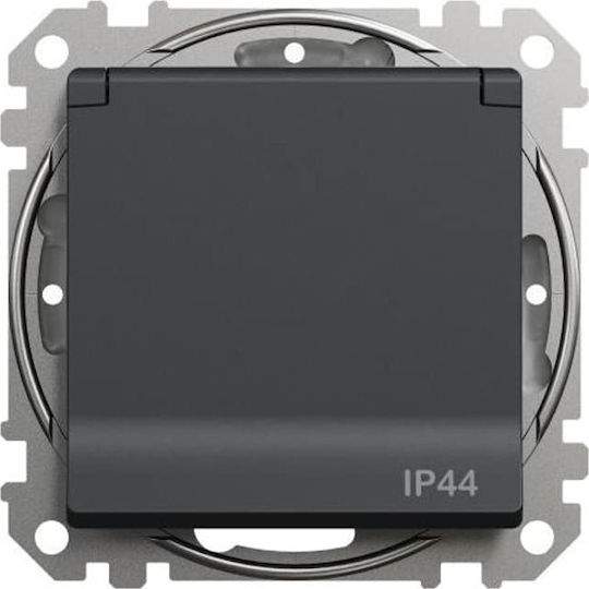 Schneider Electric Gn.1-kr.z/u Ip44 Black Anthra.sedna Des