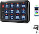 12 Key Rgb Switch Panel Customizable Switches Universal 12-24v Power System 12 Gangs App