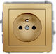 Neck Neck Deco Single Power Socket U 2p+z Slots 29dgp-1z
