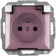 Opal Socket Grounding Smoke Flap Opal Perla White
