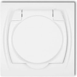 Karlik Spritzwassergeschützte Steckdose Logo W U Weiß Lgpb-1z Karlik Spritzwassergeschützte Steckdose Logo W U Weiß Lgpb-1z