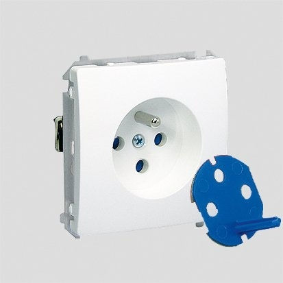 Kontakt-simon Single Socket Data U 16a Ip20 Power Key White Bmgd1.01/11