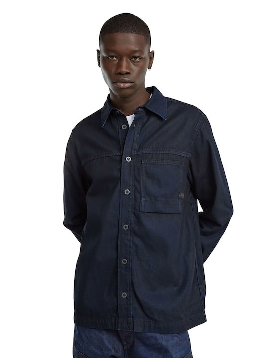 Langärmlig Jeans Hemd Blue