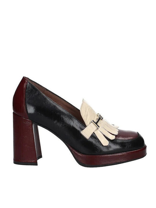 Wonders Leder Pumps mit hohem Absatz Mehrfarbig