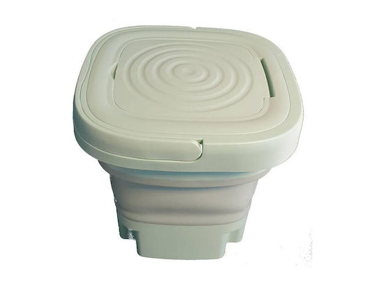 Пластмасова мини пералня Капацитет 6L Мощност 10W Зелена 26x26x27 см Aria Trade
