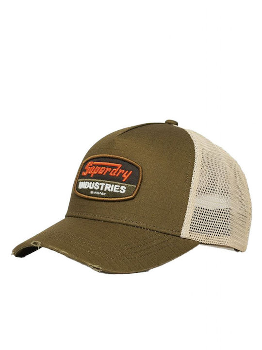 Men's Snapback Trucker Cap Khaki