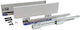 Schublade Mgs Slim Line mit Bremse 500mm H128mm Weiß