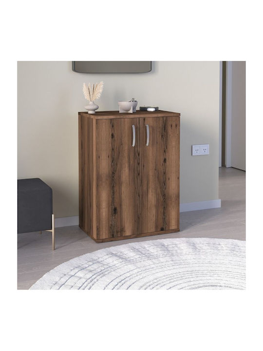 Manolo Wooden Shoe Organizer Brown 60x38x81.4cm
