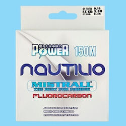 Mistrall Nautilio 150 M Nylon Monofilament Fluorocarbon Coating Invisible In Water