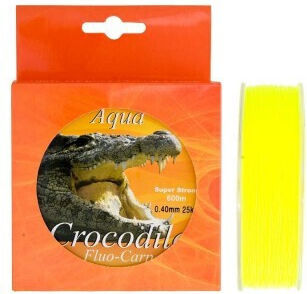 Nylon Fir Monofilament Aqua Crocodile Fluo-carp 600 M Fluorescent Yellow