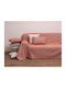 Viopros Three-Seater Sofa Throw Chenille 180x280cm Terra Cotta