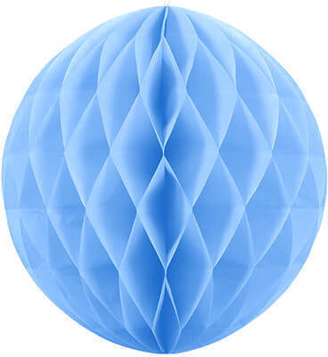 PartyDeco Hängendes Ornament für Party in Hellblau Farbe 1Stück 20Stück KB20-011J