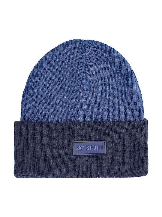 Kids Beanie Knitted Blue