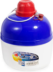 Bottle Thermos Plastic 5lt Blue-White
