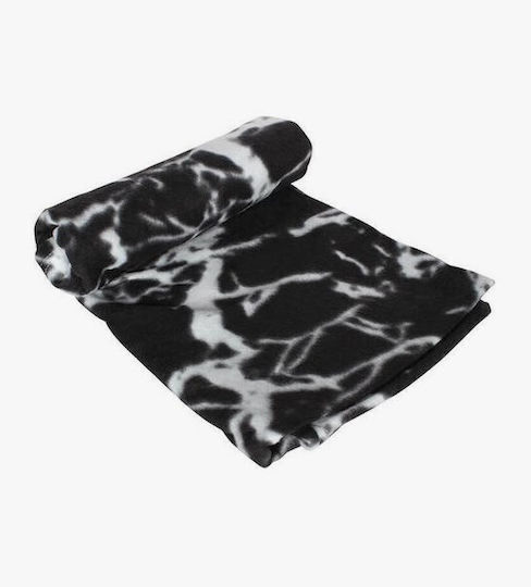 TnS Fleece Blanket Single 150x220cm Black