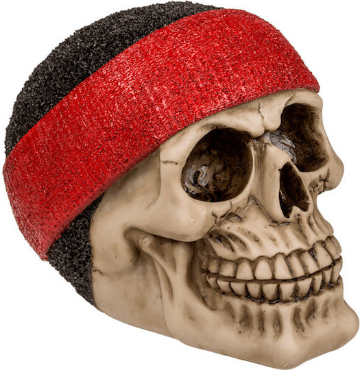 Out of the Blue Skull Headband Money Box Plastic Red 15x12cm