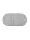 Silk Fashion Rutschfest Badematte Baumwolle Oval Rococo 5206978157499 Light Grey 50x80cm