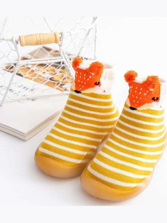 Childrenland Kids' Slipper Socks Yellow, Orange