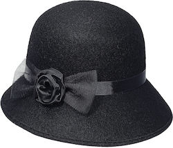 Charleston Flapper Carnival Hat Black 68577