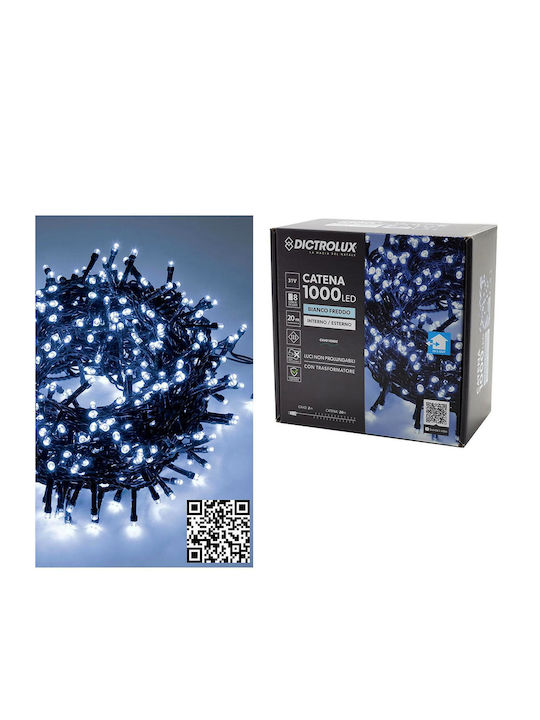 1000 Λαμπάκια LED 22μ. Ψυχρό Λευκό σε Σειρά 1000 Λαμπάκια LED 22μ. Ψυχρό Λευκό σε Σειρά