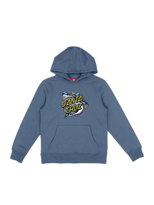 Kids Sweatshirt with Hood and Pockets Blue