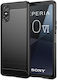 Back Cover Plastic / Silicon Negru (Xperia 10 VI)